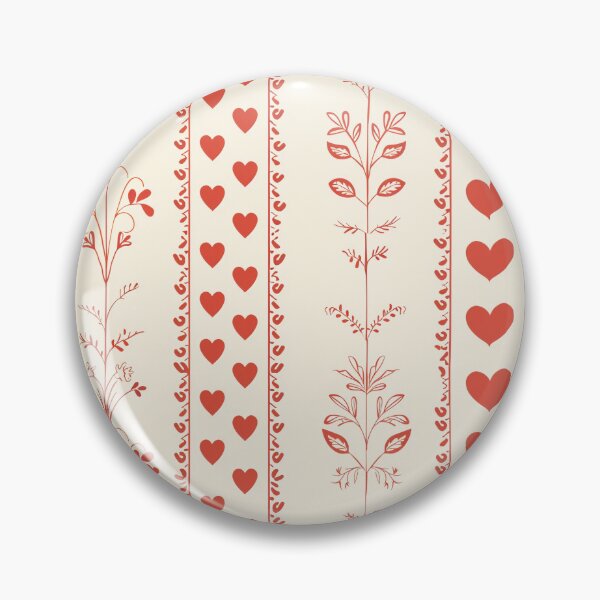 Item preview, Vertical Heart and Floral Pattern - Whimsical Digital Art for Home Decor designed and sold by FestivityFinds.
