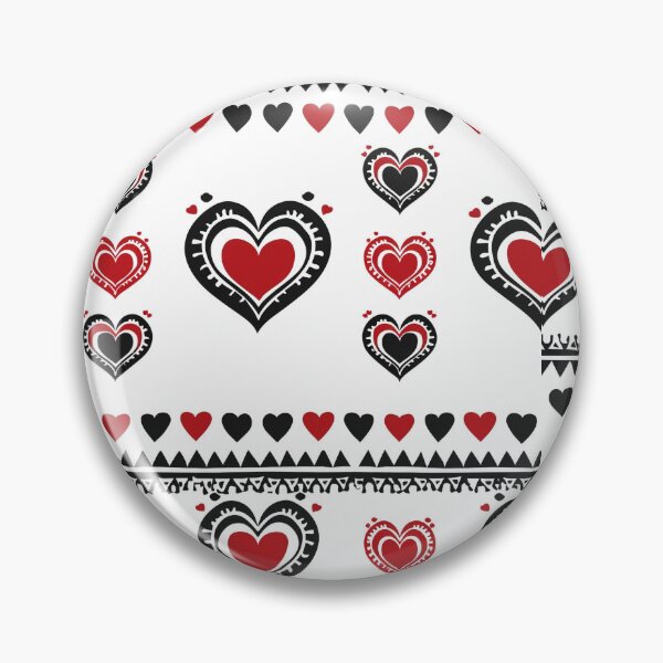 Item preview, Tribal Heart Pattern - Unique Horizontal Design Blending Love and Culture designed and sold by FestivityFinds.