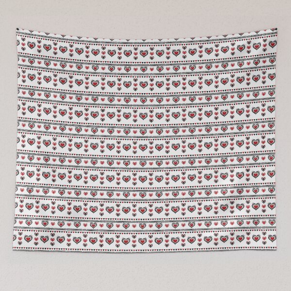 Item preview, Tribal Heart Pattern - Unique Horizontal Design Blending Love and Culture designed and sold by FestivityFinds.