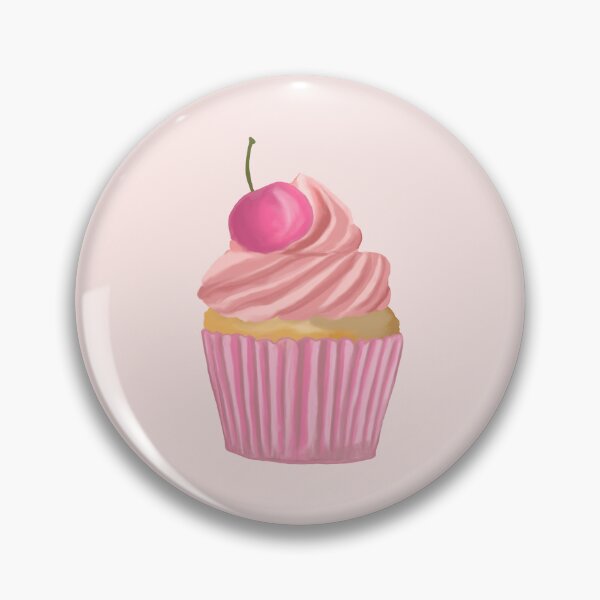 Item preview, Beautiful fancy pink cupcake with cherry designed and sold by Lindsay Marie Patterns.