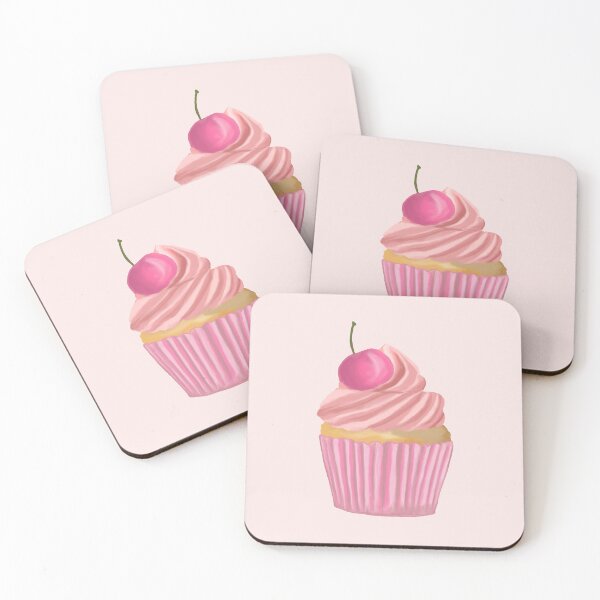 Item preview, Beautiful fancy pink cupcake with cherry designed and sold by Lindsay Marie Patterns.