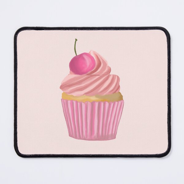 Item preview, Beautiful fancy pink cupcake with cherry designed and sold by Lindsay Marie Patterns.
