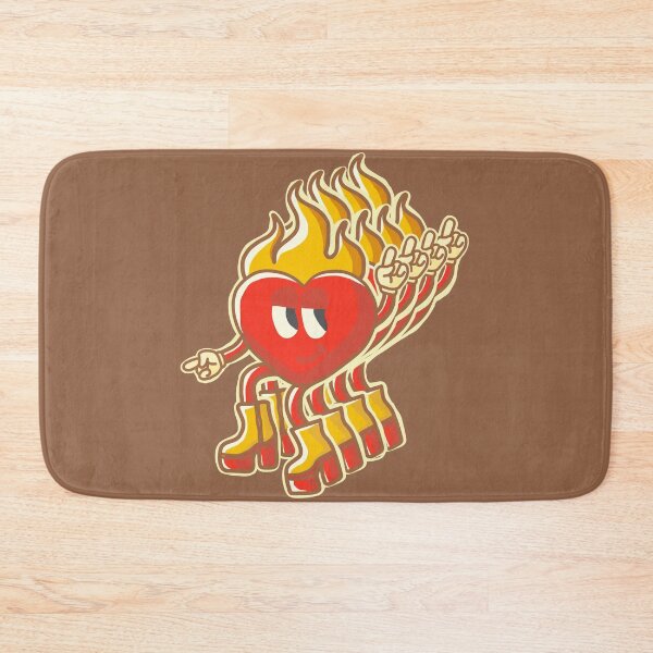 Item preview, Groovy Multidimensional Flaming Retro Heart designed and sold by petiteToulon.