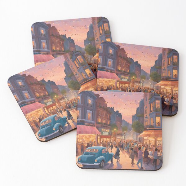 Item preview, City hustling and bustling at night designed and sold by SayuriCrafts.