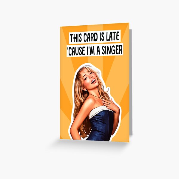 Item preview, Funny Sabrina Carpenter Inspired Birthday Card - Perfect for Music Fans designed and sold by SoulValleyArtUK.