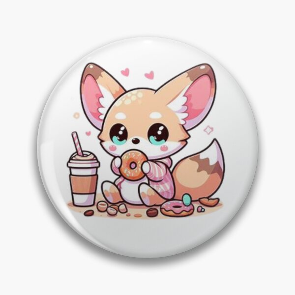 Item preview, fennec fox with coffee designed and sold by Eternalski.