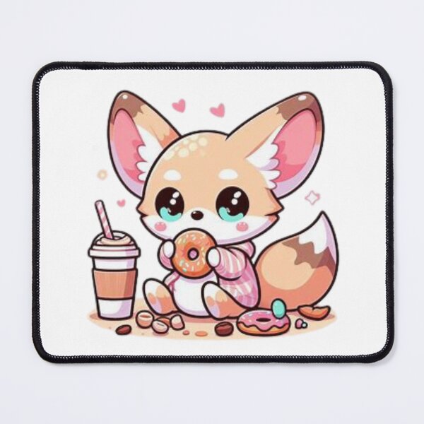 Item preview, fennec fox with coffee designed and sold by Eternalski.