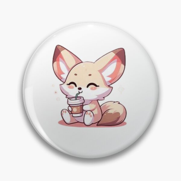 Item preview, fennec fox with coffee designed and sold by Eternalski.