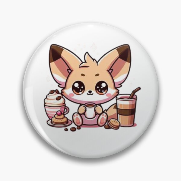 Item preview, fennec fox with coffee designed and sold by Eternalski.