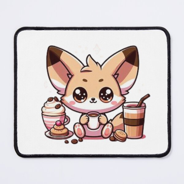 Item preview, fennec fox with coffee designed and sold by Eternalski.