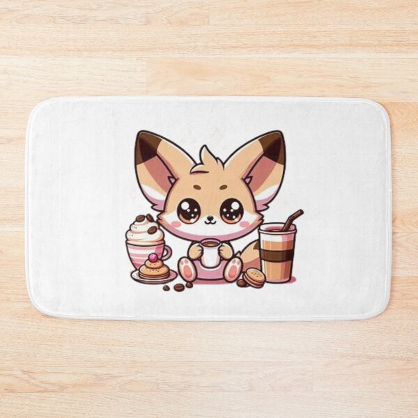 Item preview, fennec fox with coffee designed and sold by Eternalski.