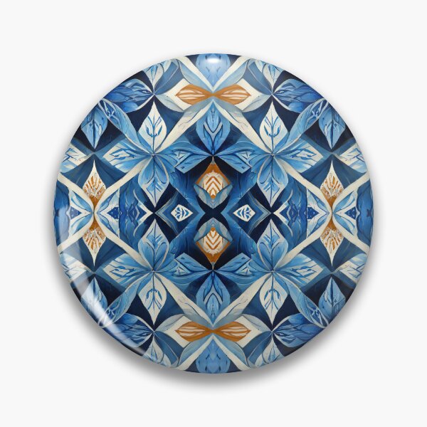 Item preview, Blue symmetrical boho patterns 57220 b xl designed and sold by pASob-dESIGN.