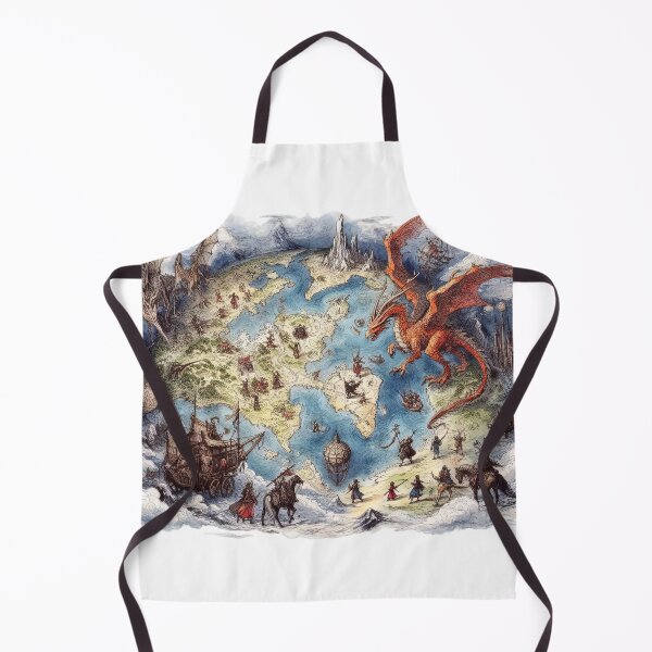 Item preview, Fantasy Map Lover Vintage Explorer designed and sold by Retr0Tshirts.