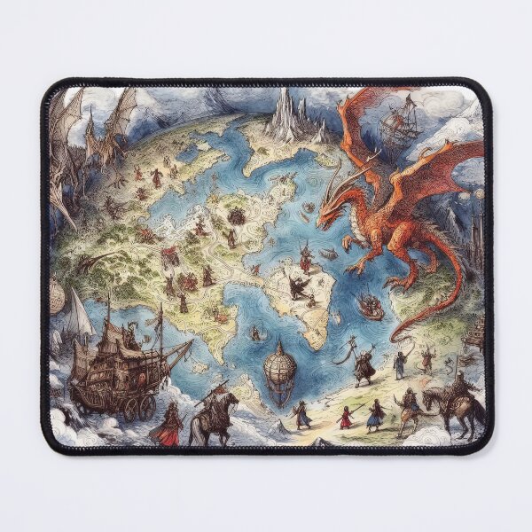 Item preview, Fantasy Map Lover Vintage Explorer designed and sold by Retr0Tshirts.