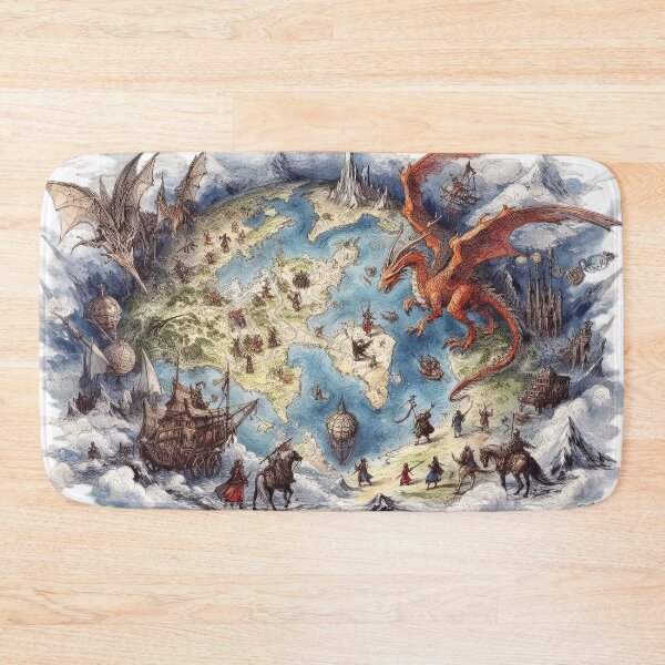 Item preview, Fantasy Map Lover Vintage Explorer designed and sold by Retr0Tshirts.