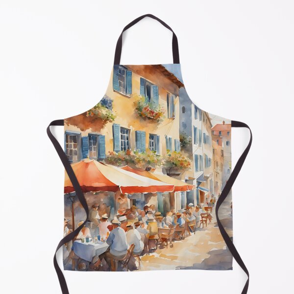 Item preview, People enjoying the afternoon at a sidewalk cafe designed and sold by SayuriCrafts.