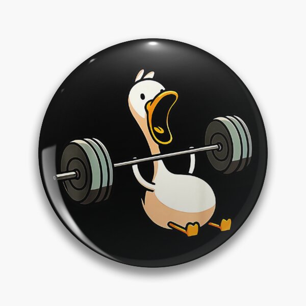 Item preview, Duck workout weight lifting funny designed and sold by AddlPoolart.