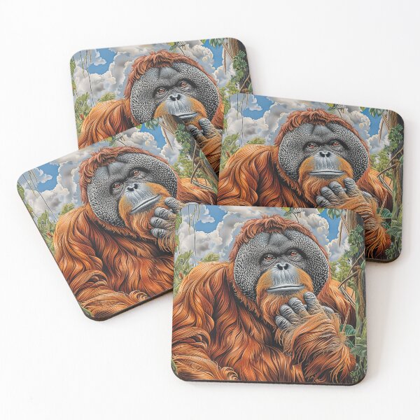 Item preview, Orangutan Portrait designed and sold by PetsArt.
