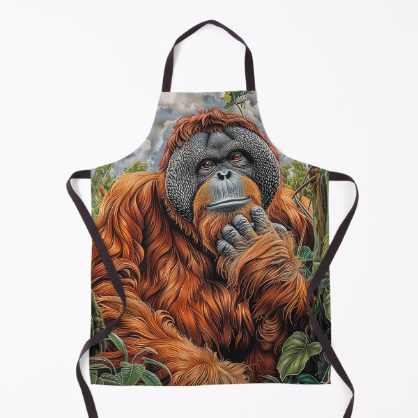 Item preview, Orangutan Portrait designed and sold by PetsArt.