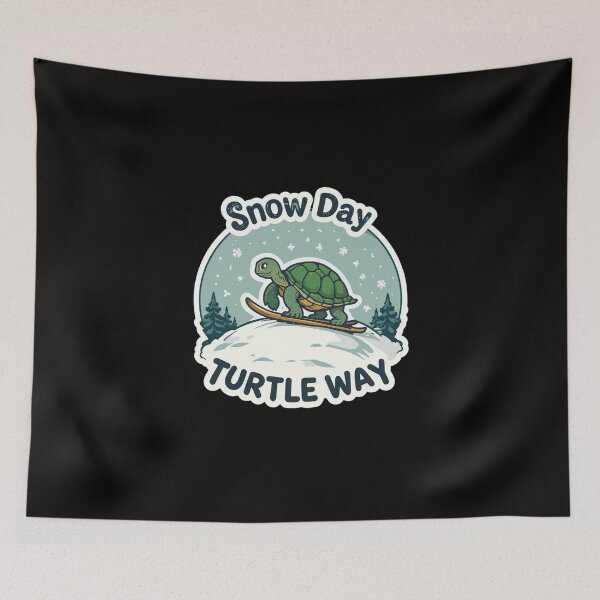 Item preview, Snow Day, Turtle Way designed and sold by MagicWander.