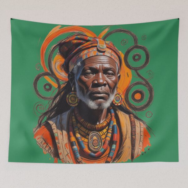 Item preview, Vibrant African Spirituality Art: A Celebration of Culture and Tradition designed and sold by 'VARI'.