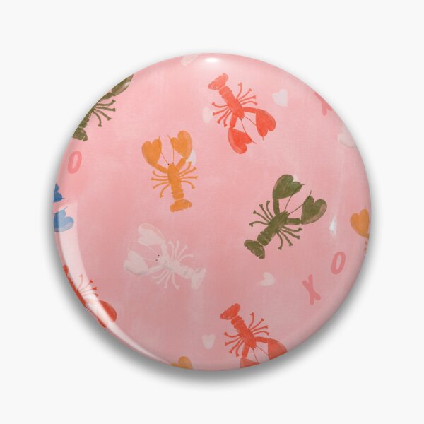 Item preview, Colorful Lobsters on a Playful Pink Background by Suki McMaster designed and sold by Suki McMaster.