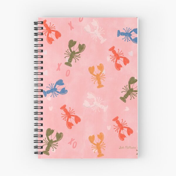 Item preview, Colorful Lobsters on a Playful Pink Background by Suki McMaster designed and sold by Suki McMaster.