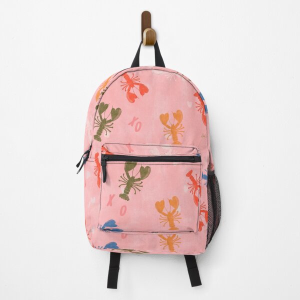 Item preview, Colorful Lobsters on a Playful Pink Background by Suki McMaster designed and sold by Suki McMaster.