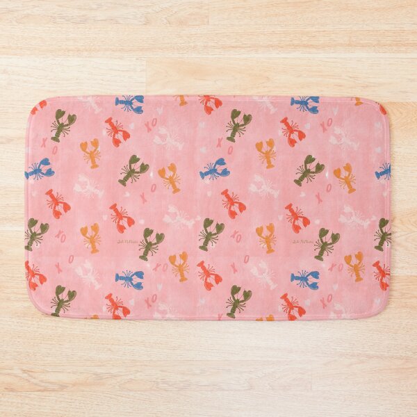 Item preview, Colorful Lobsters on a Playful Pink Background by Suki McMaster designed and sold by Suki McMaster.