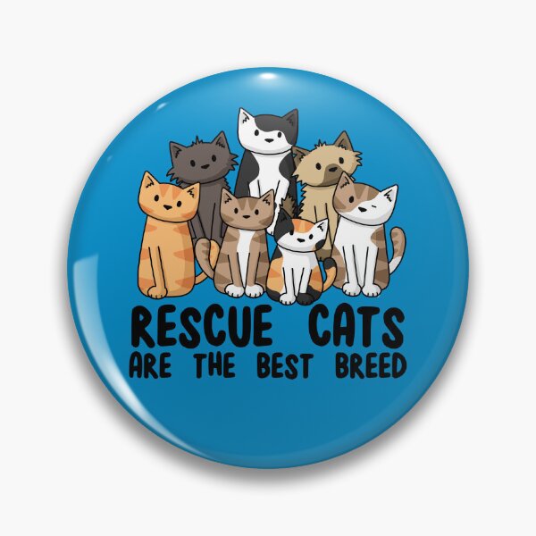 Item preview, Rescue Cats are the Best Breed designed and sold by doodlecats.