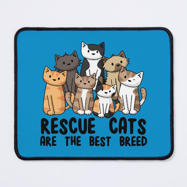 Item preview, Rescue Cats are the Best Breed designed and sold by doodlecats.