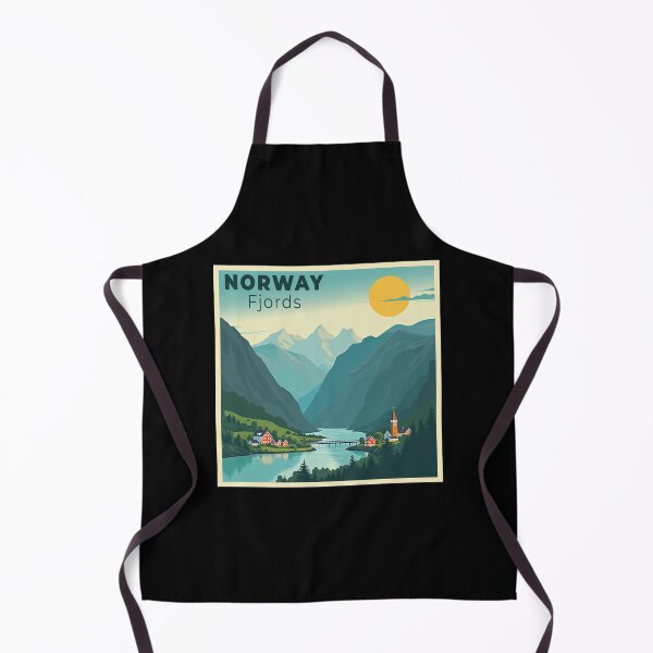 Item preview, A Nostalgic Classic Travel Poster – Norway Fjords designed and sold by Blok45.