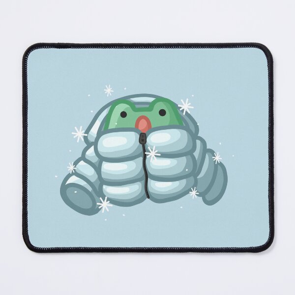 Item preview, Frog in puffer jacket designed and sold by FlowMinnow.