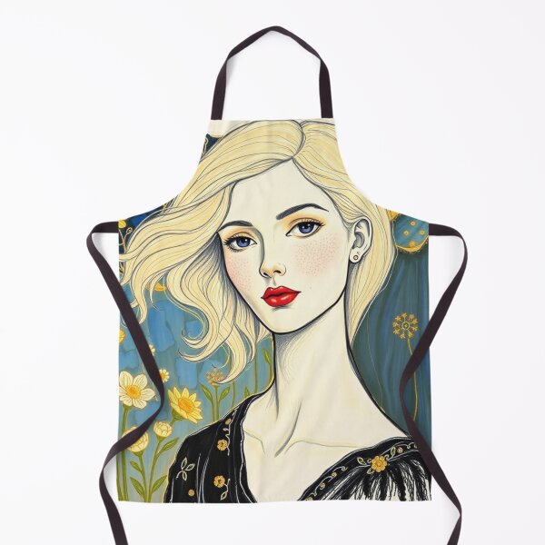 Artikelvorschau, Schöne blonde Dame Illustration inspiriert von Gustav Klimt entworfen und verkauft von Vintage Designs +.