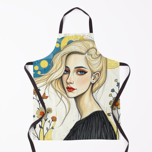 Artikelvorschau, Schöne blonde Dame Illustration inspiriert von Gustav Klimt entworfen und verkauft von Vintage Designs +.