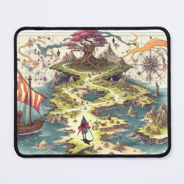 Item preview, Fantasy Map Hero Adventure designed and sold by Retr0Tshirts.