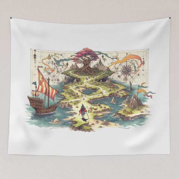 Item preview, Fantasy Map Hero Adventure designed and sold by Retr0Tshirts.