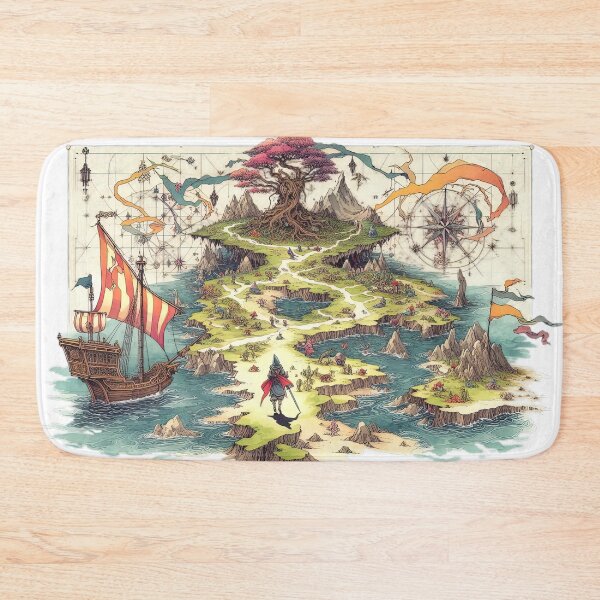 Item preview, Fantasy Map Hero Adventure designed and sold by Retr0Tshirts.