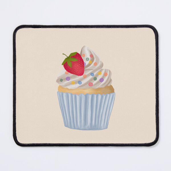 Item preview, Beautiful Vanilla Cupcake with Strawberry designed and sold by Lindsay Marie Patterns.