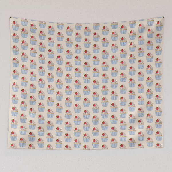 Item preview, Beautiful Vanilla Cupcake with Strawberry designed and sold by Lindsay Marie Patterns.
