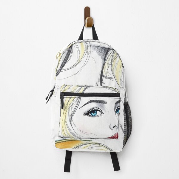 Item preview, Beautiful blonde haired lady illustration inspired by Gustav Klimt designed and sold by Vintage Designs +.