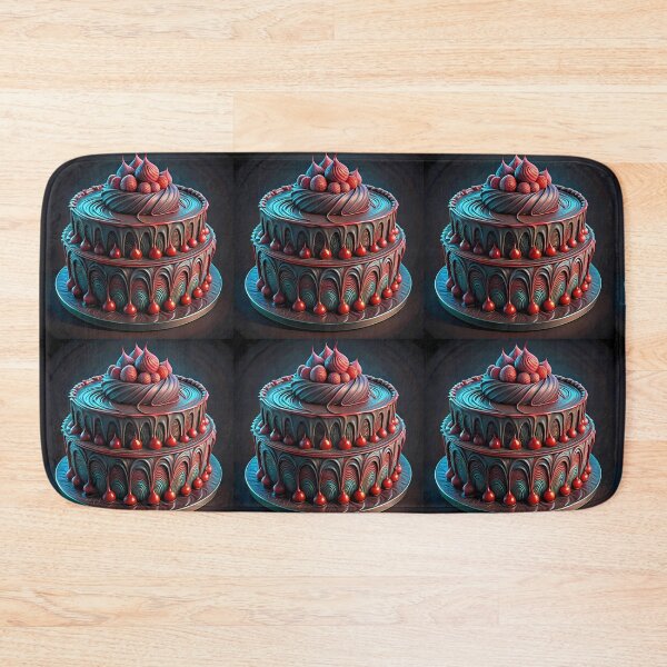 Item preview, Chocolate Cake Colorful Artistic Food Illustration Style 3D designed and sold by ART ATTACK ZONE.