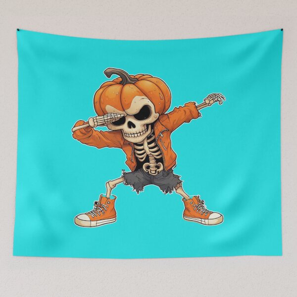 Item preview, Cartoon Pumpkin-Head Skeleton designed and sold by Aise06.