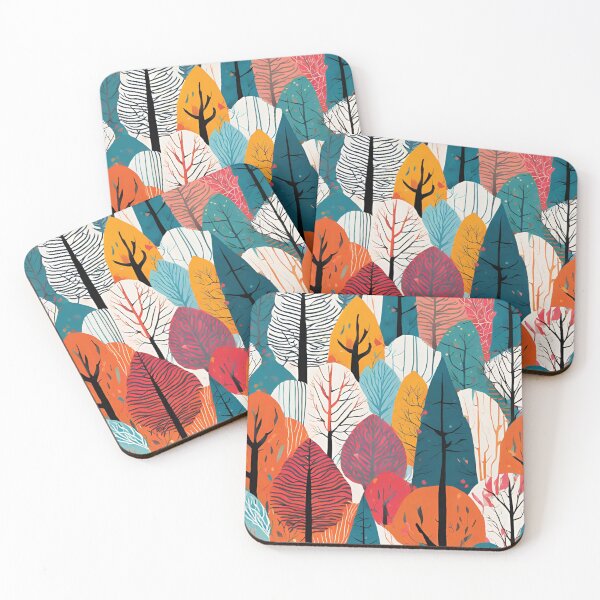 Item preview, Abstract Trees - Modern Forest Art designed and sold by Line in Bloom.