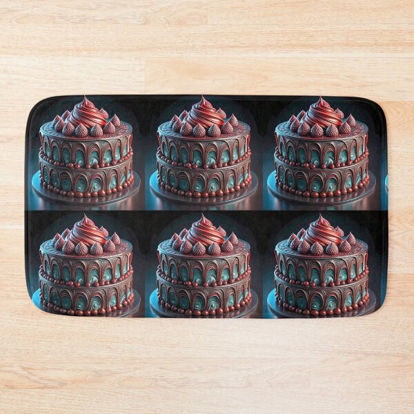 Item preview, Art Chocolate Cake Colorful Food Illustration Style 3D designed and sold by ART ATTACK ZONE.