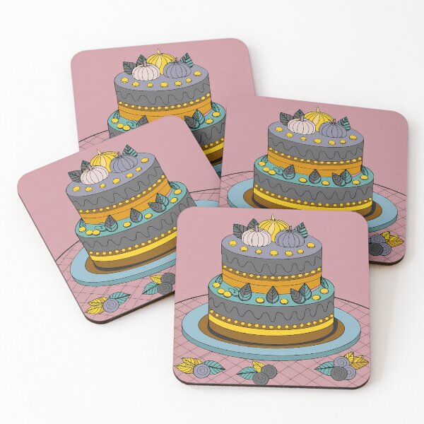 Item preview, Cartoon Cake Colorful Artistic Food Illustration Style 3D designed and sold by ART ATTACK ZONE.