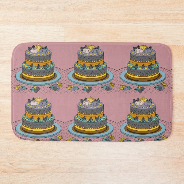 Item preview, Cartoon Cake Colorful Artistic Food Illustration Style 3D designed and sold by ART ATTACK ZONE.
