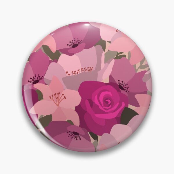 Item preview, Cottagecore Floriography Pink Flowers designed and sold by Lindsay Marie Patterns.