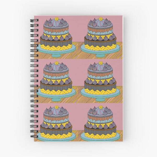 Item preview, Flowers Cake Colorful Artistic Food Illustration Style 3D designed and sold by ART ATTACK ZONE.