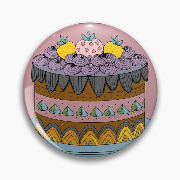 Item preview, Summer Cake Colorful Artistic Food Illustration Style 3D designed and sold by ART ATTACK ZONE.